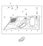 5US23DX9AD - Interior Trim: Quarter Trim Panel for Mopar Image