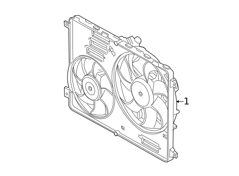 Cooling Fan for 2023 Land Rover Range Rover Velar #0