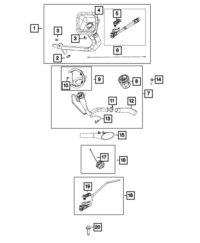 52121253AA - Fuel: Ground Strap for Mopar Image image
