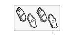 446602430 - : Disc Brake Pad Set for Toyota: Highlander Image