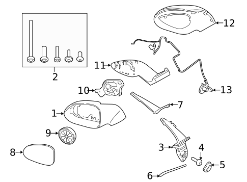 Outside Mirrors for 2016 Porsche Panamera #6