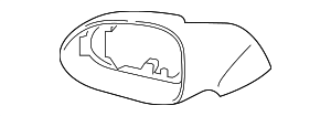 99173163100G2L - Body: Door Mirror Housing for Porsche Image