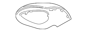 99173162900G2L - Body: Door Mirror Cover for Porsche Image