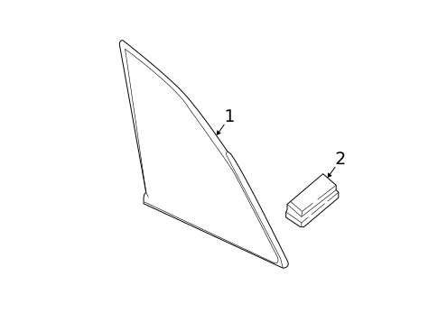 Glass & Hardware for 2021 Mazda CX-3 #0