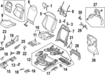 LK9Z5860514BA - Body: Back Panel for Ford: Mustang Mach-E Image