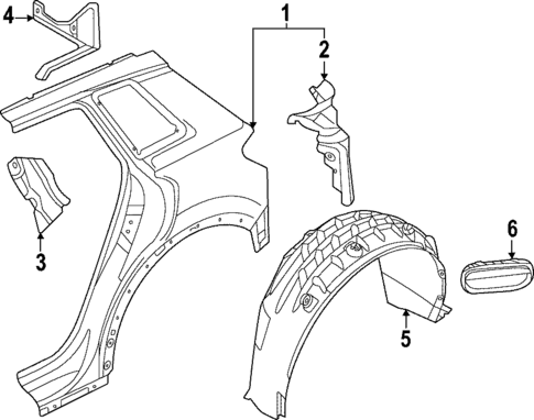 Quarter Panel & Components for 2024 Audi Q4 e-tron #0