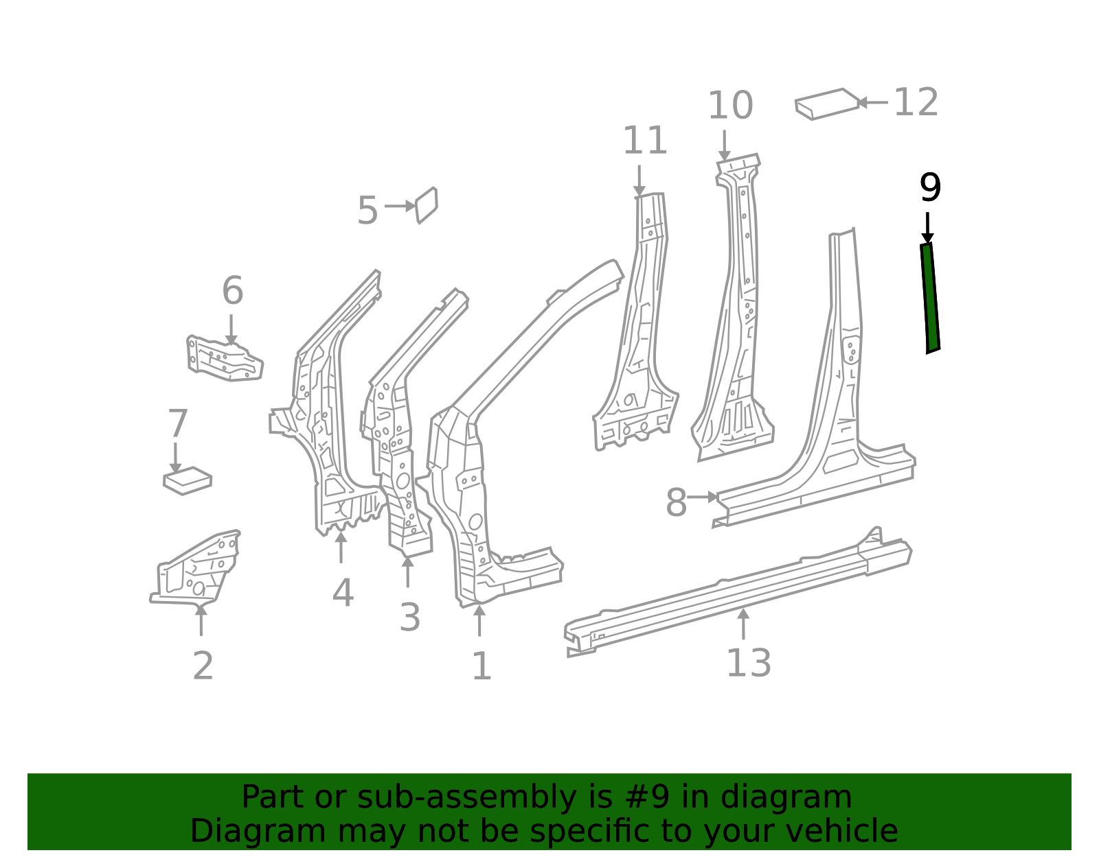 2009-2010 Toyota Matrix Black Out Tape 75921-02110 | MotorMotor