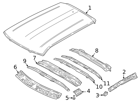 Roof & Components for 2025 Mitsubishi Eclipse Cross #1