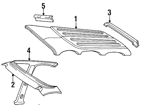 Roof & Components for 1989 GMC V1500 Suburban #0