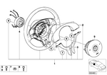 61318383366 - Steering: Cover Cap, Sports Steering Wheel for BMW Image