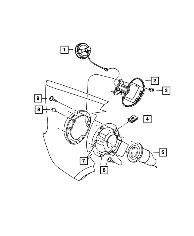 « 5181503AL –  : Remplissage De Carburant Tube pour Mopar Image »
