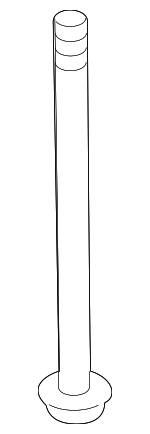 54459JA000 - Suspension: Suspension Cross-member Bolt for Nissan: Altima, Maxima, Murano, Pathfinder Image