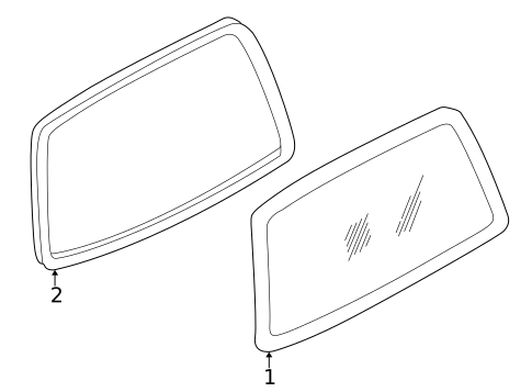 Glass - Lift Gate for 2000 Nissan Quest #1