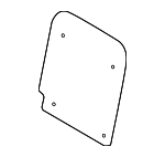 6C3Z2660508A - Body: Rear Panel for Ford: F-250 Super Duty, F-350 Super Duty, F-450 Super Duty, F-550 Super Duty Image