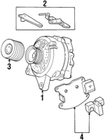 F4AZ10153B - Electrical: Alternator Mount Bracket for Ford Image