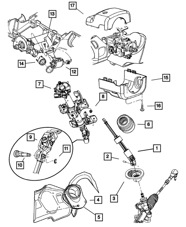 4690698AF - Steering: Steering Column for Mopar Image image