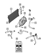 5058398AI - Cooling: Radiator Outlet Hose for Dodge: Journey Image