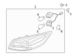 1864305009L - Electrical: Marker Lamp Bulb for Hyundai Image