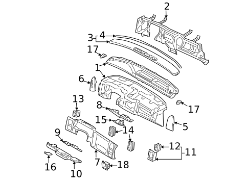 Instrument Panel for 2007 Dodge Dakota #0