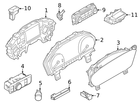 Instruments & Gauges for 2023 Ford Escape #0