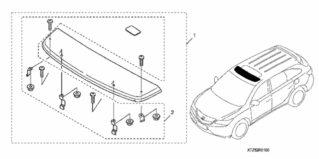 Moonroof Visor for 2014 Acura MDX #0