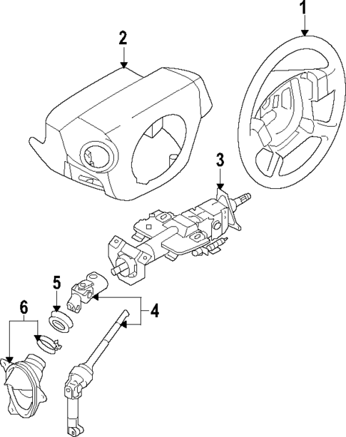 Steering Column for 2009 Nissan Altima #0
