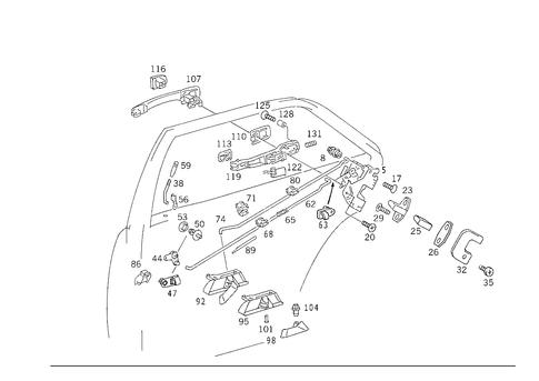 Locking System for 1988 Mercedes-Benz 300E #1