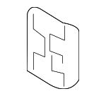 D3507046X - Body: Center Pillar Reinforced Nut Plate for Mazda: 2, 3, 5, 6, CX-3, CX-30, CX-5, CX-50, CX-70, CX-9, CX-90, MX-5 Miata Image