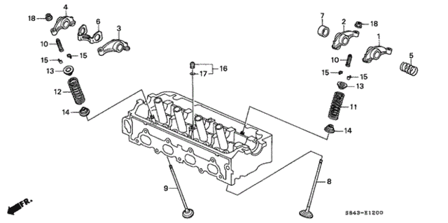 Valve - Rocker Arm (SOHC) (L4) for 2001 Honda Accord #0