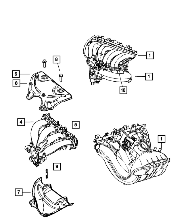 4792432AG - : Intake Manifold for Mopar Image