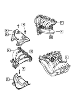 4792540AA - : Exhaust Manifold Shield, Upper for Chrysler: Sebring | Dodge: Stratus Image