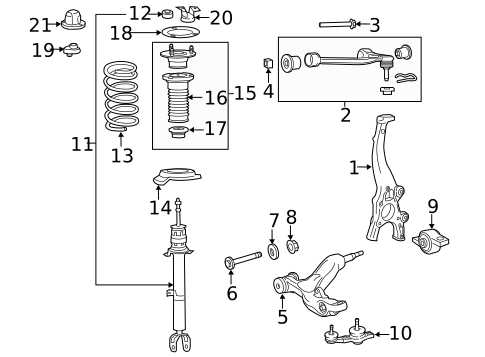 Suspension Components for 2021 Lexus RC300 #0