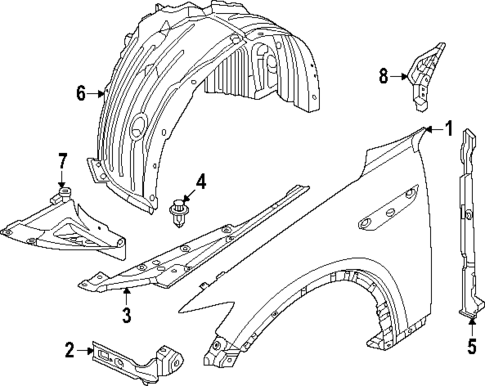 Fender & Components for 2025 Mazda CX-70 #0