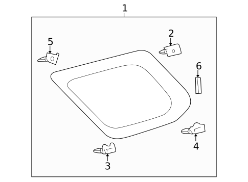 Glass & Hardware for 2024 Toyota 4Runner #0