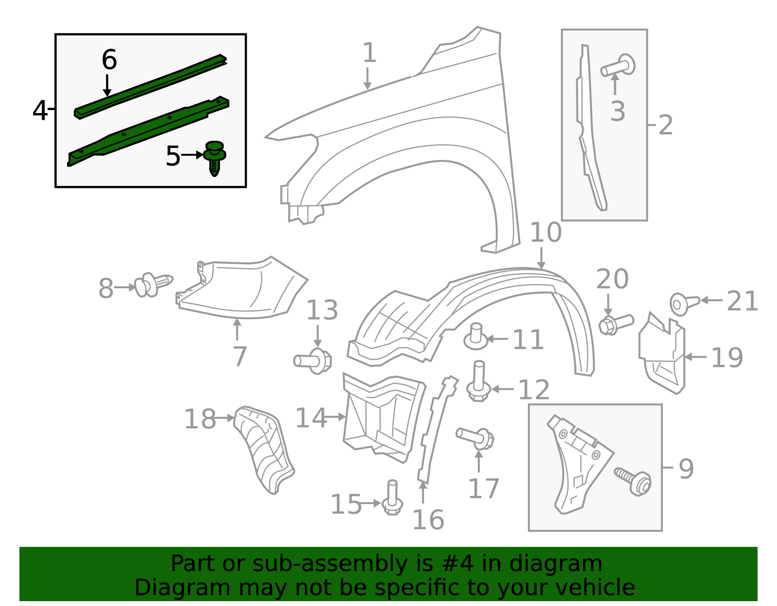 2014-2021 Toyota Tundra Fender Protection Film 53808-0C020 | OEM Parts ...