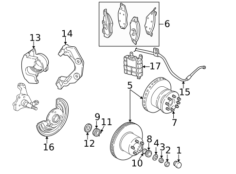 Front Brakes for 1995 Dodge B3500 #0