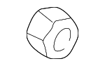 6029692 - Brakes: Axle Nut for Chrysler: Executive Limousine, Fifth Avenue, Imperial, Laser, LeBaron, New Yorker, TC Maserati, Town &amp; Country | Dodge: 600, Aries, B150, B1500, B250, B2500, B350, B3500, Caravan, Charger, D100, D150, D250, D350, Dakota, Daytona, Diplomat, Dynasty, Grand Caravan, Lancer, Mini Ram, Omni, Ram 1500, Ram 1500 Van, Ram 2500, Ram 2500 Van, Ram 3500, Ram 3500 Van, Ramcharger, Shadow, Spirit Image