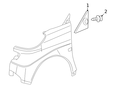 Exterior Trim - Fender for 2009 Smart Fortwo #0
