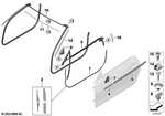 51217482776 - : Strip For Wind Deflector for BMW Image