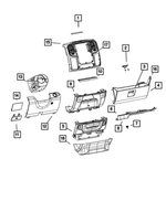 1VY88TX7AH - : Instrument Panel Drawer for Mopar Image