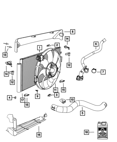 Radiator and Related Parts; Charge Air Cooler for 2012 Fiat 500 #0