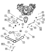 6100932 - Engine 4.7L Eight Cylinder: Hex Bolt for Mopar Image