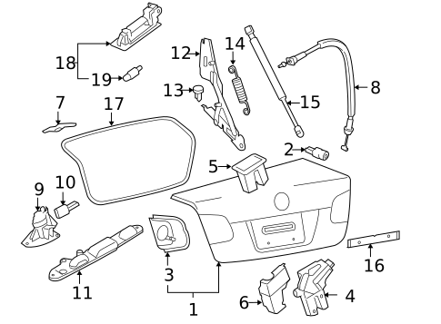 Rear Body for 2009 Volkswagen Jetta #2