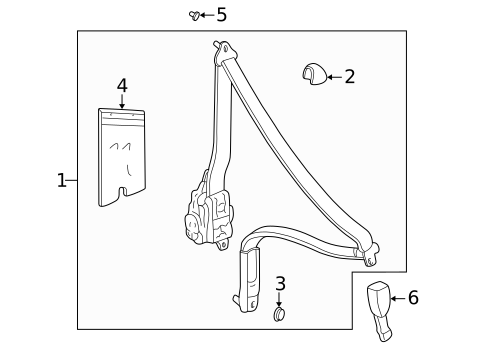 Front Seat Belts for 1997 Acura Integra #0
