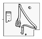 4814ST7A06ZA - Electrical: Belt &amp; Retractor for Acura Image