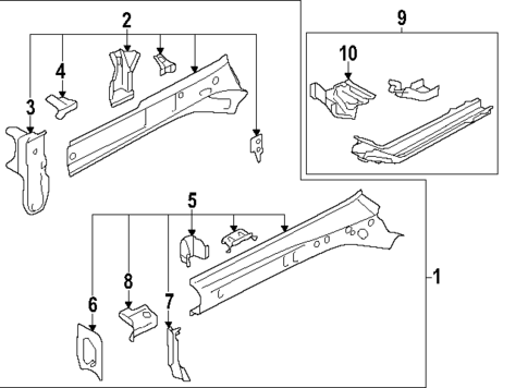 Structural Components & Rails for 2025 Subaru Crosstrek #0