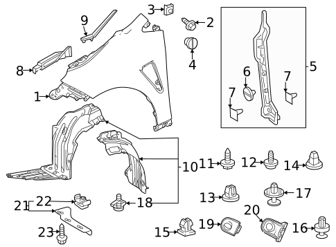 Fender & Components for 2025 Toyota GR Corolla #0