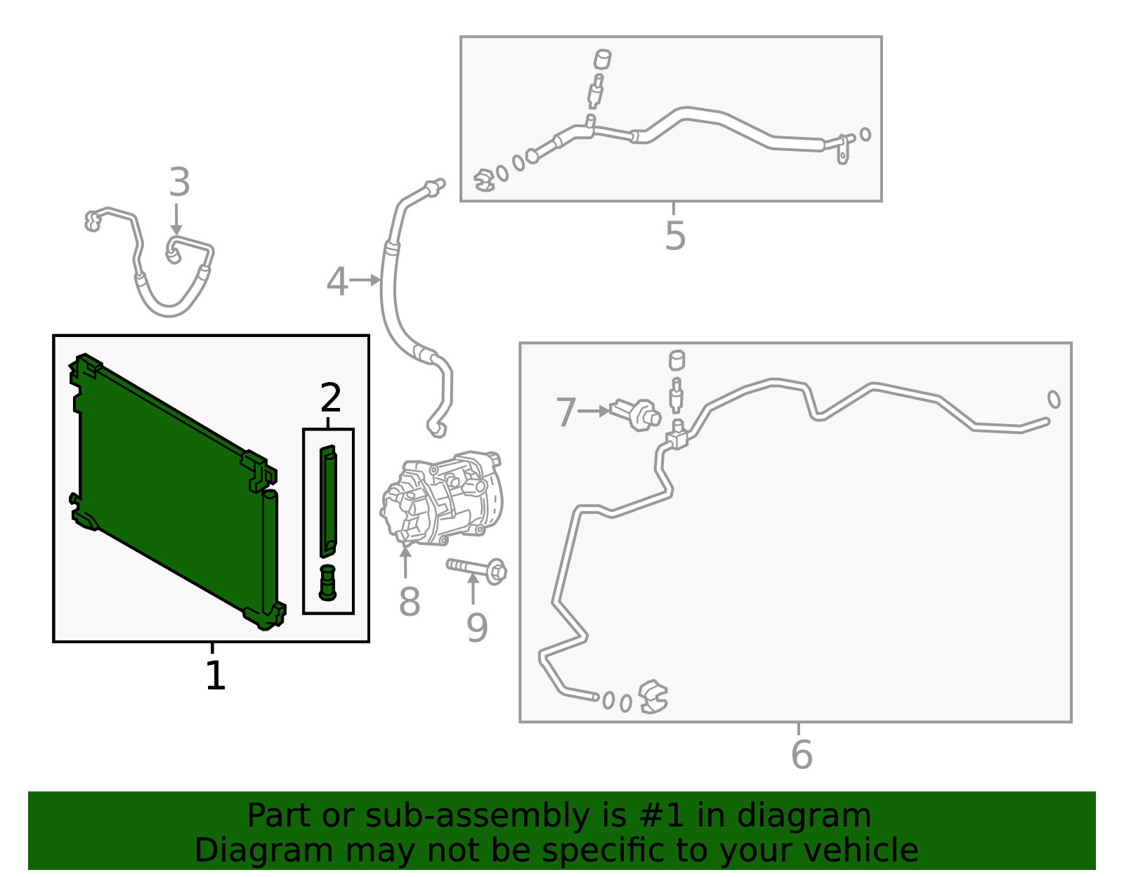 88460-10320 - A/C Condenser - 2016-2022 Toyota | OEM Genuine Toyota Parts