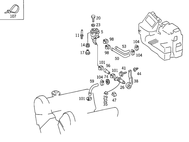 137006204 - Heating and Ventilation: Spring Washer for Mercedes-Benz: 190, 190C, 190D, 190DC, 190E, 200, 200D, 220, 220b, 220D, 220Sb, 230, 230SL, 240D, 250C, 250S, 250SE, 250SL, 260E, 280, 280C, 280CE, 280E, 280S, 280SE, 280SEL, 280SL, 300CE, 300D, 300E, 300SD, 300SE, 300SEL, 300SL, 300TD, 300TE, 350SL, 380SE, 380SEC, 380SEL, 380SL, 380SLC, 400E, 400SE, 400SEL, 450SE, 450SEL, 450SL, 450SLC, 500E, 500SEC, 500SEL, 500SL, 560SEC, 560SEL, 560SL, 600, 600SEL, 600SL, C220, C230, C280, C43 AMG, CLK430, E420, E430, G55 AMG, G550, G550 4x4, G63 AMG, G65 AMG, ML320, ML430, ML55 AMG, S420, SL320, SL500, SL55 AMG, SL550, SL600, SL65 AMG Image image