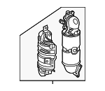 181505AAA00 - : 2016-2020 Honda Civic - Converter Assembly for Honda: Civic Image